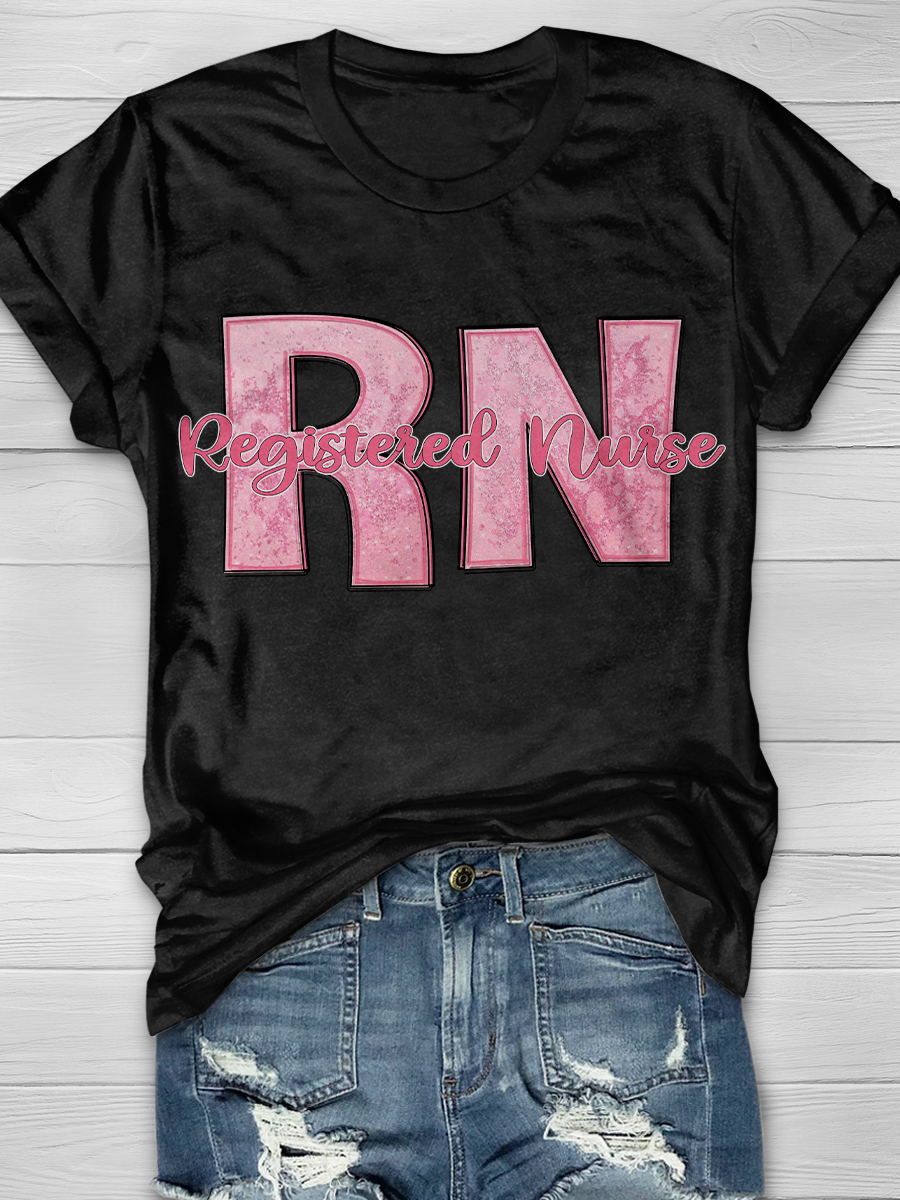RN Registered Nurse Graphic T-shirts