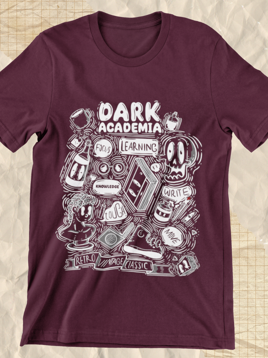 Dark Academia Life Graphic T-shirt