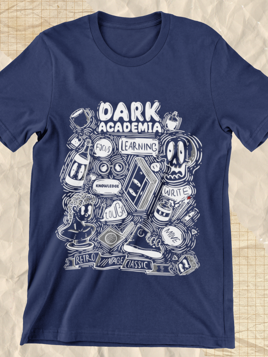 Dark Academia Life Graphic T-shirt