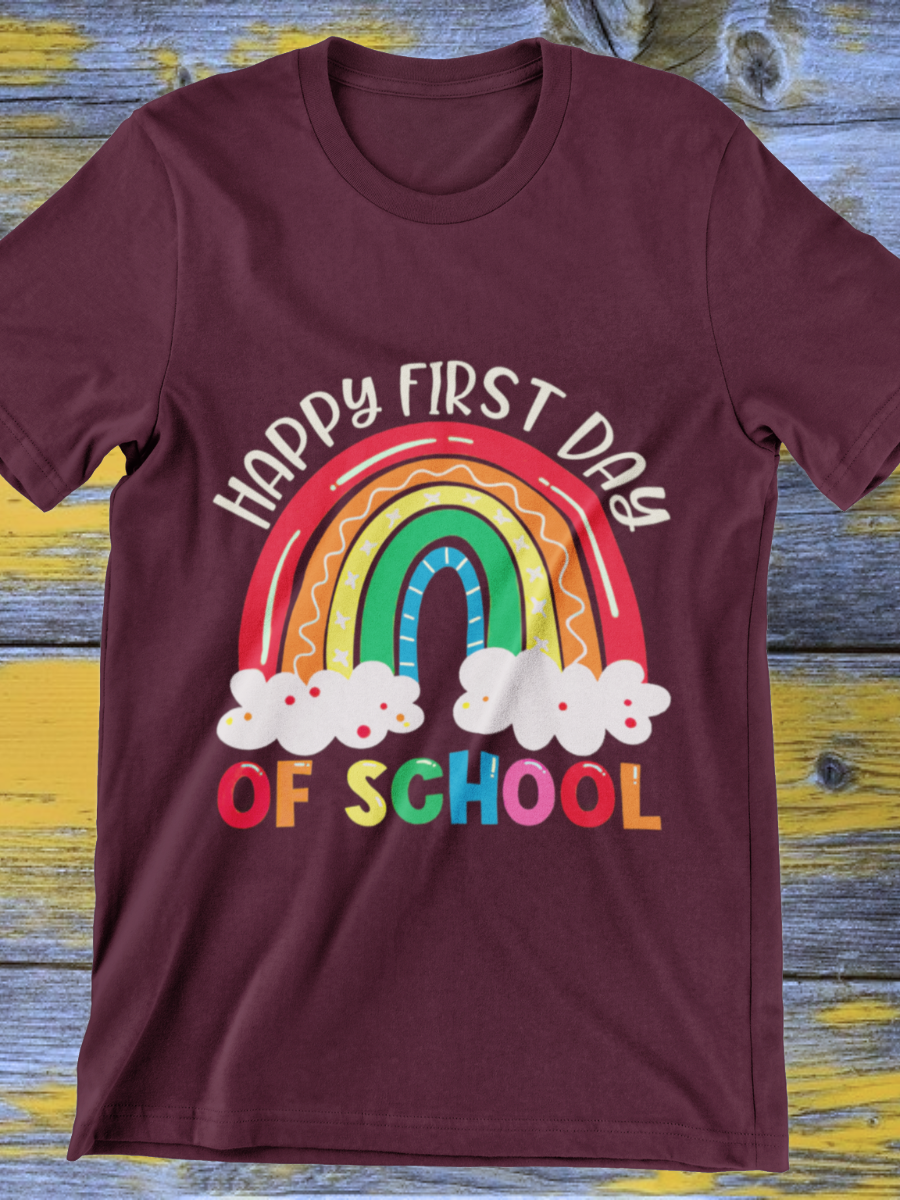 Happy First Day Of School Teacher Graphic T-shirt