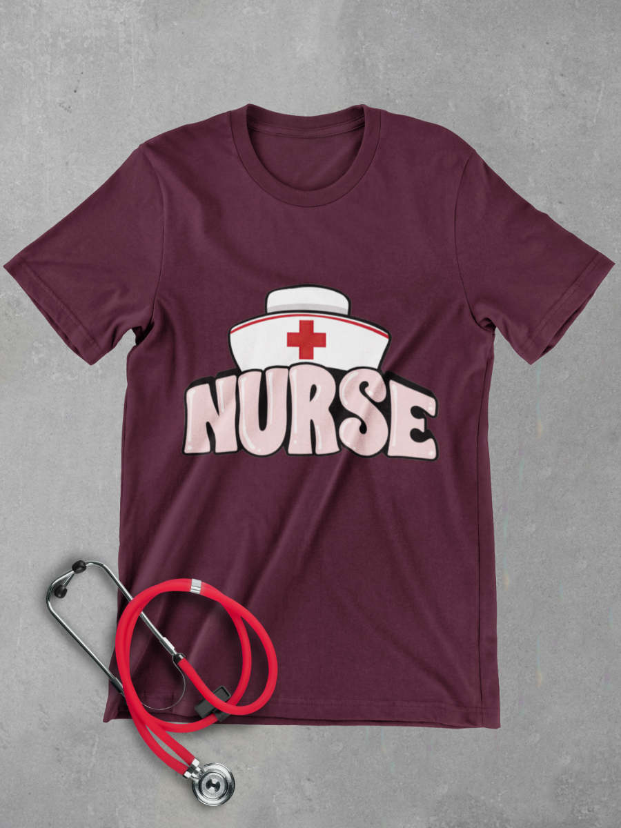 Nurse Hat Graphic T-shirt
