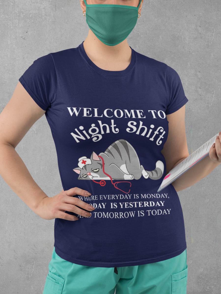 Night Shift Nurse Graphic T-shirt
