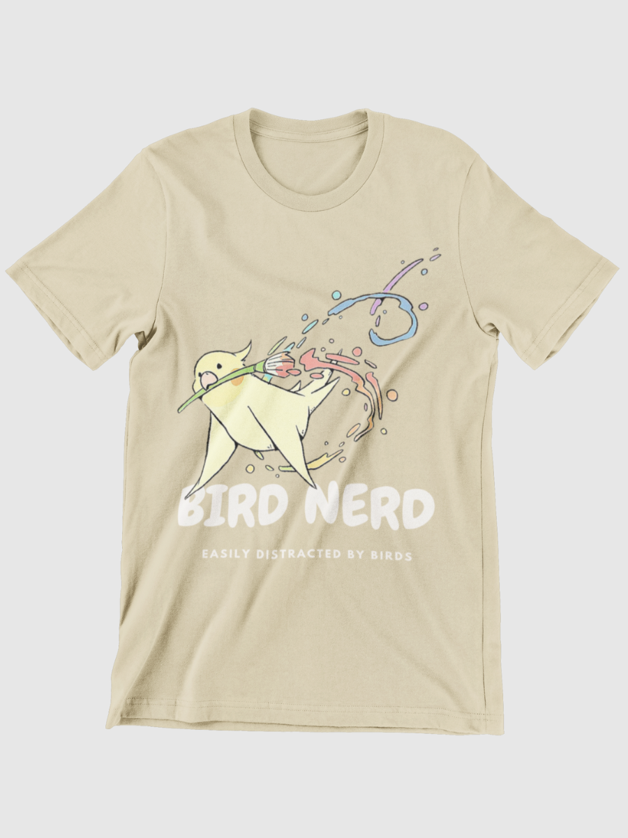BIRD NERD Easily Distracted By Birds Graphic T-shirt