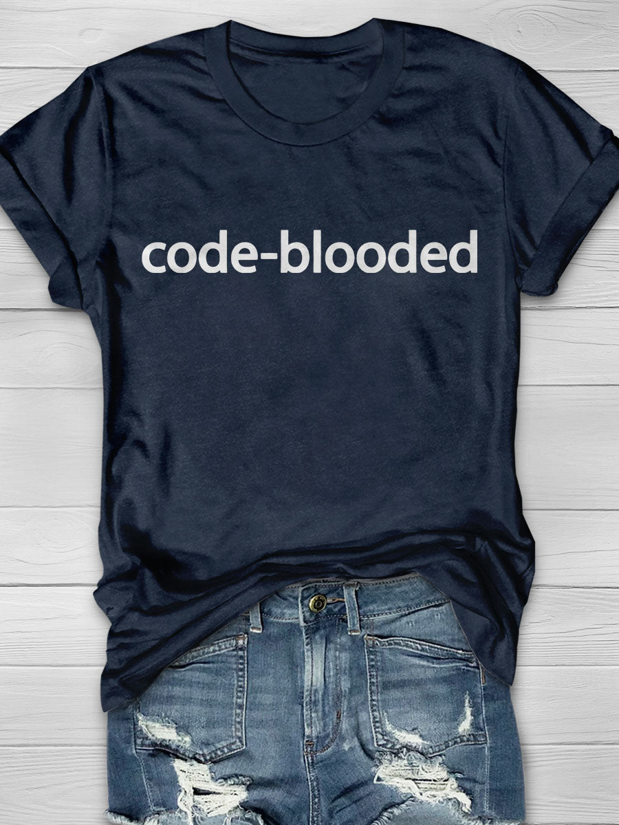 Code Blooded Print Short Sleeve T-shirt