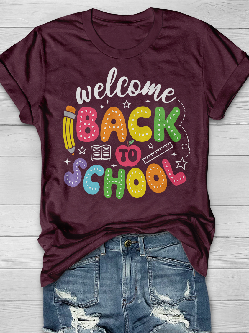 WELCOME BACK TO SCHOOL Graphic T-shirts