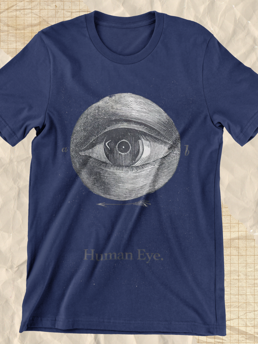 Dark Academia Human Eye Graphic T-shirt