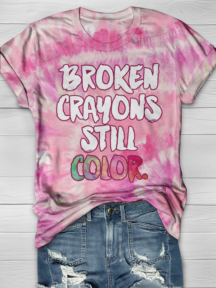 BROKEN CRAYONS STILL COLOR. Full Print T-shirt