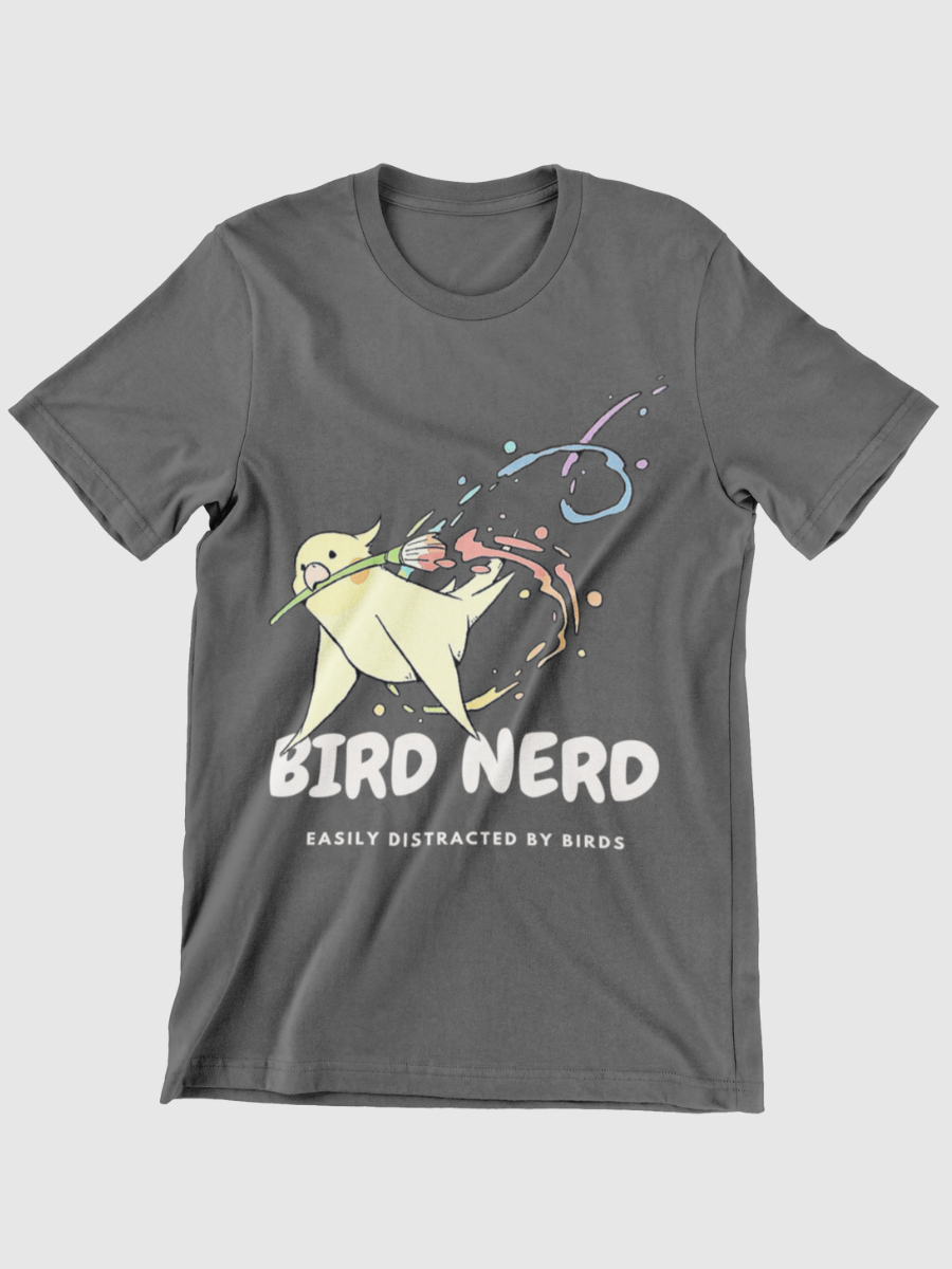 BIRD NERD Easily Distracted By Birds Graphic T-shirt