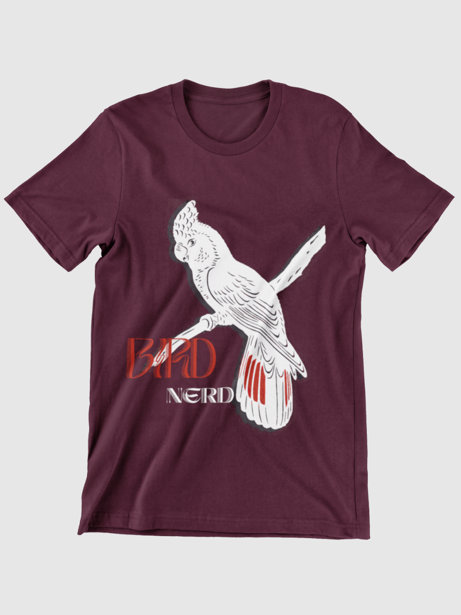 Cockatiel Bird Nerd Graphic T-shirt