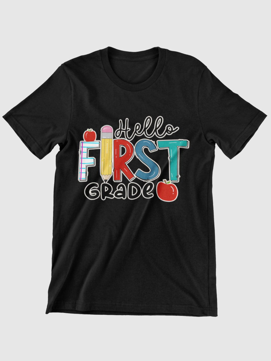 Hello First Grade Graphic T-shirt
