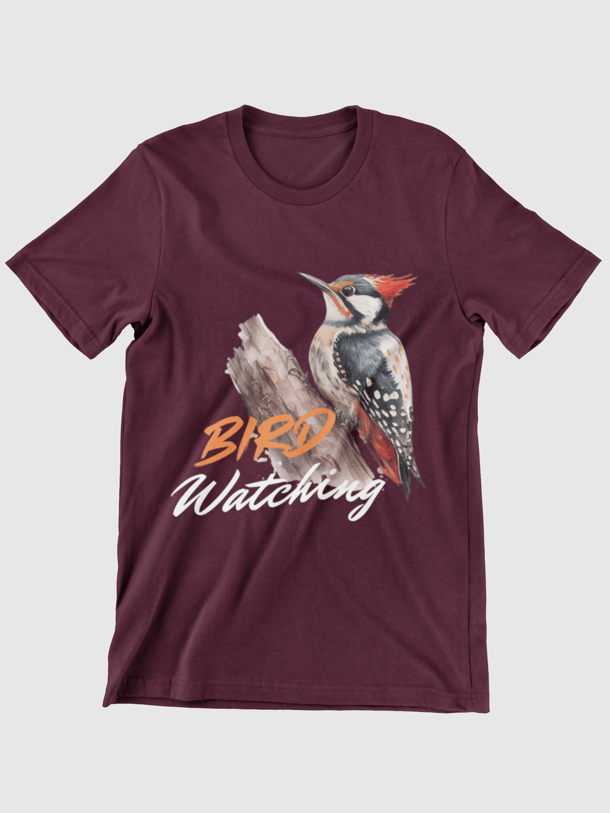Birdwatching Woodpecker Graphic T-shirt