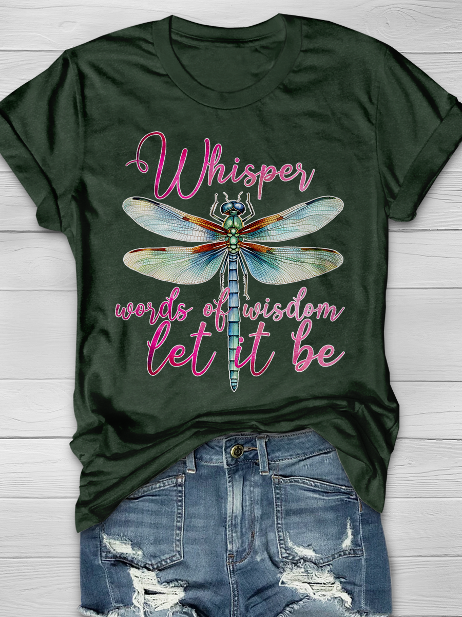 Whisper Words Of Wisdom Let It Be Graphic T-shirts