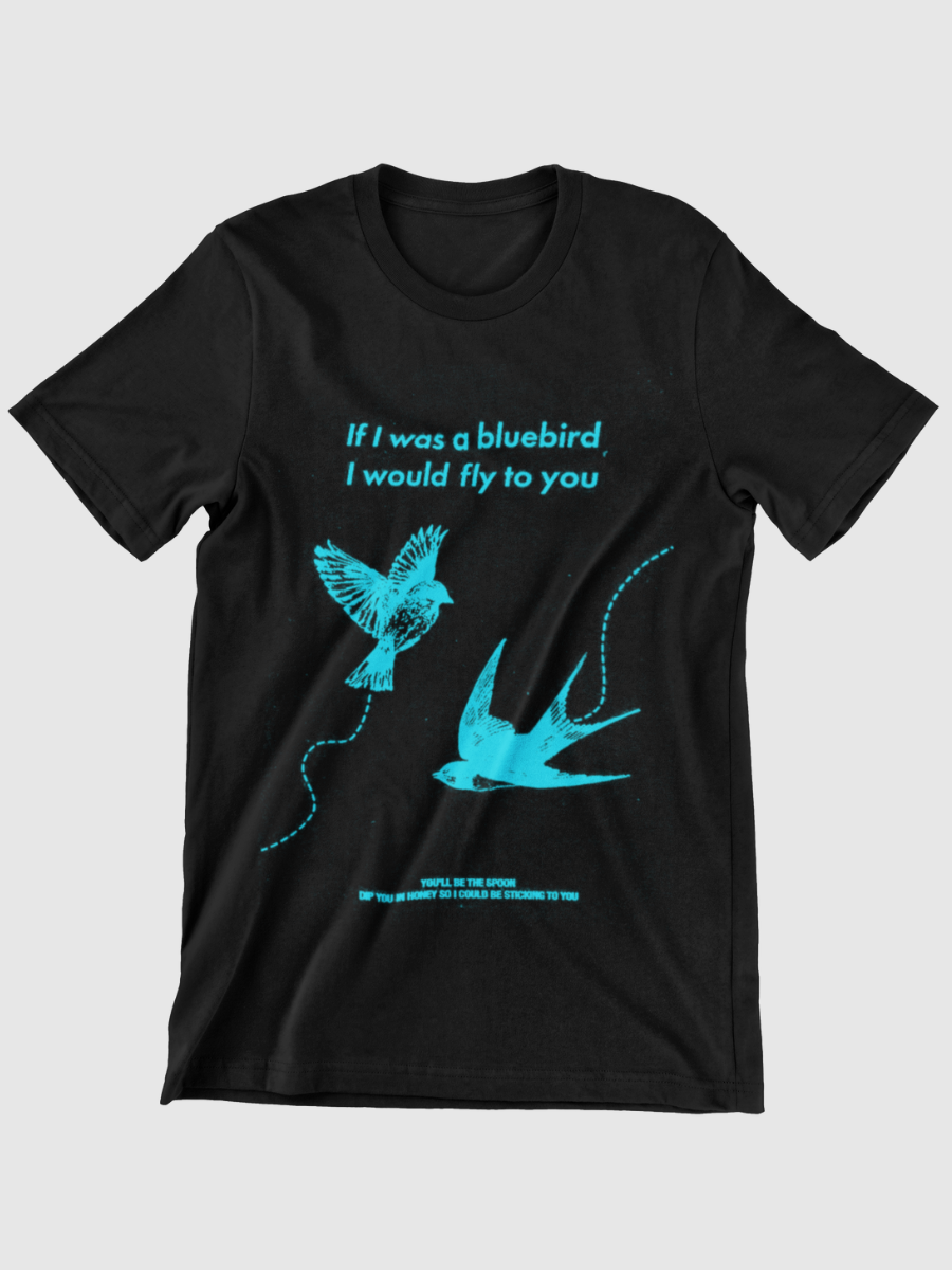 if I was a bluebird I would fly to you Graphic T-shirt