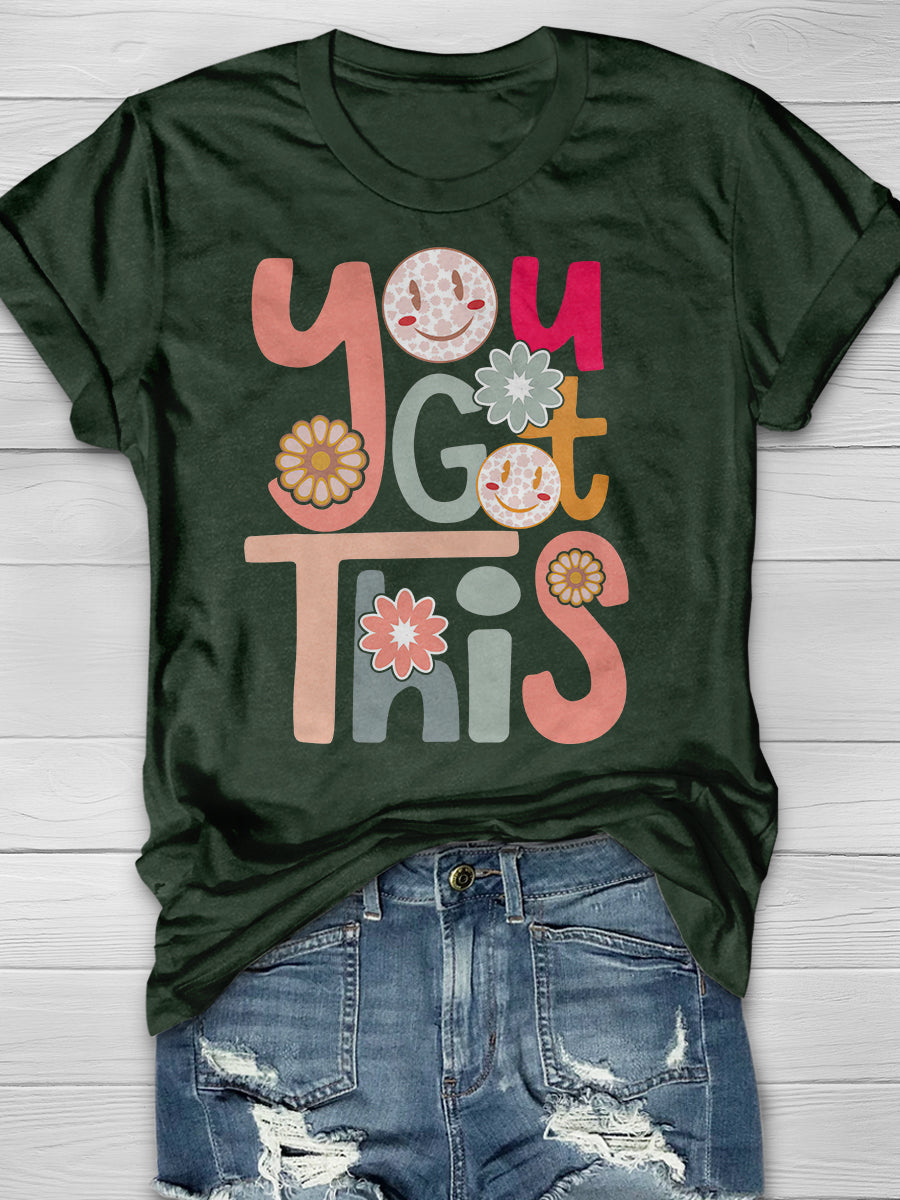 Testing Day You Got This Print Graphic T-shirts
