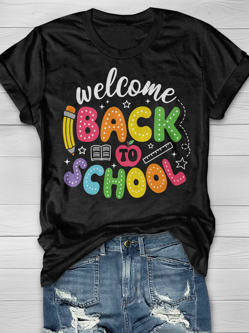 WELCOME BACK TO SCHOOL Graphic T-shirts