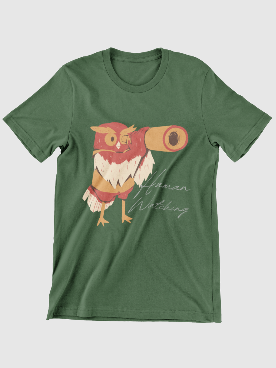 Bird Watching Human Watching Graphic T-shirt