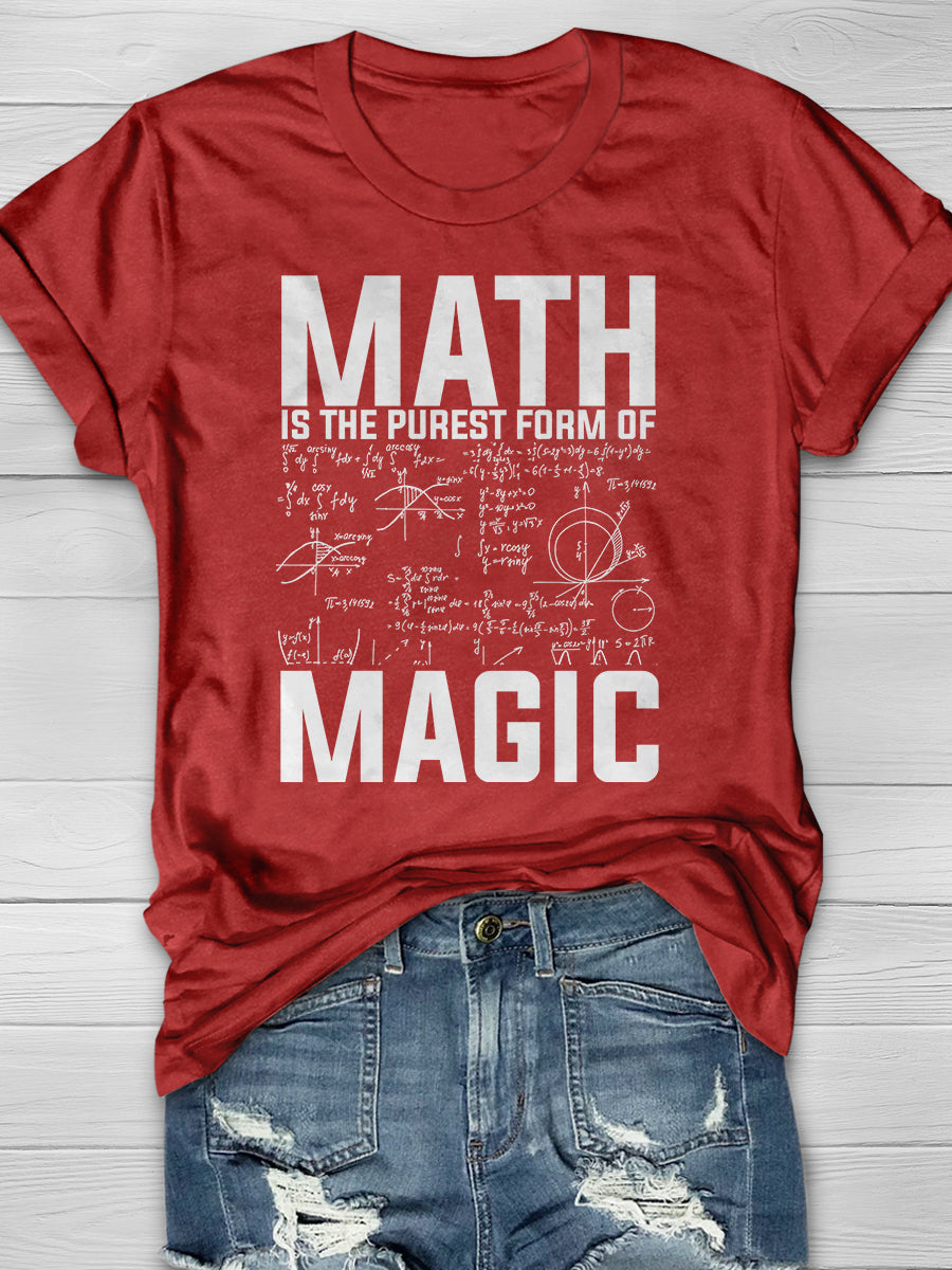 Math Magic Print Graphic T-shirts