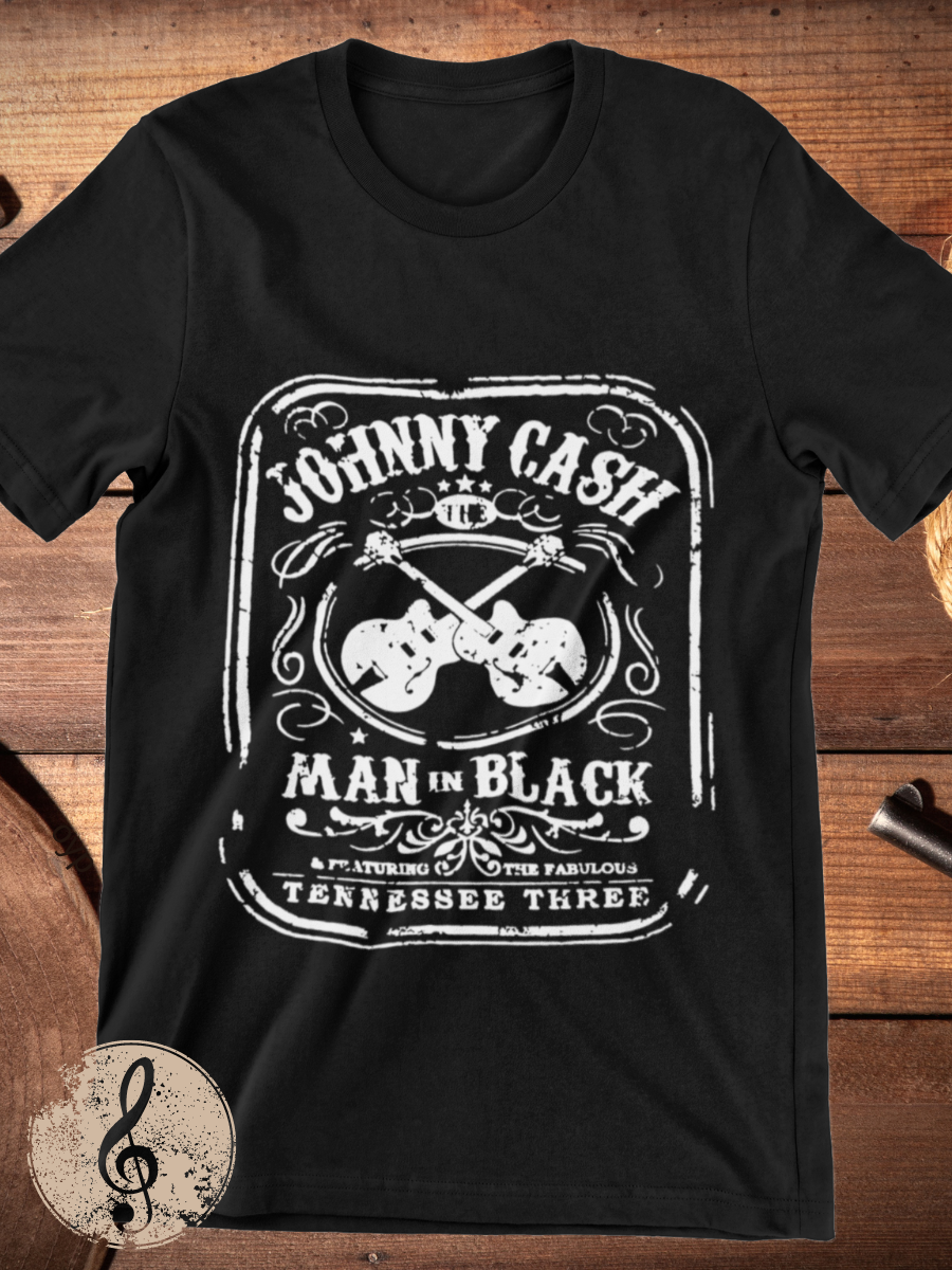Johnny Cash Man Back Graphic T-shirt