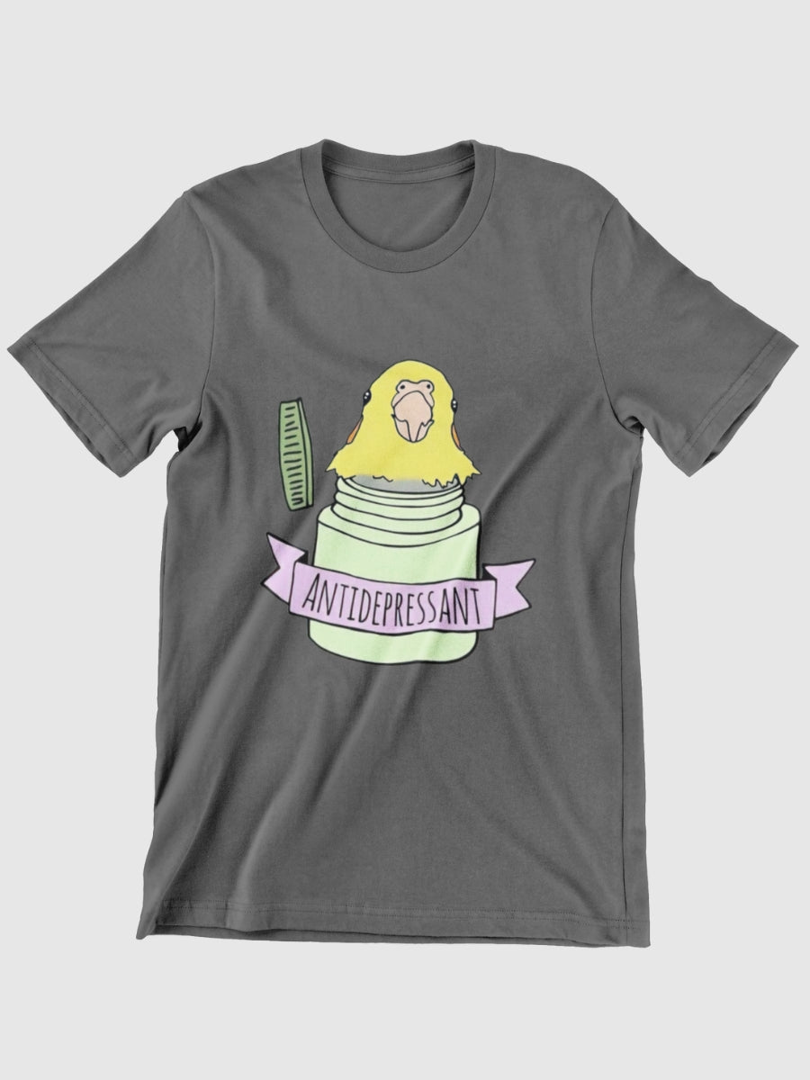 Antidepressant Bird Graphic T-shirt