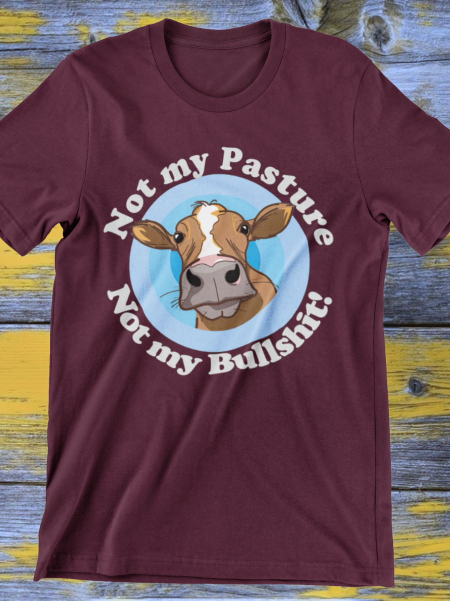 Funny Cow Farmer Graphic T-shirt
