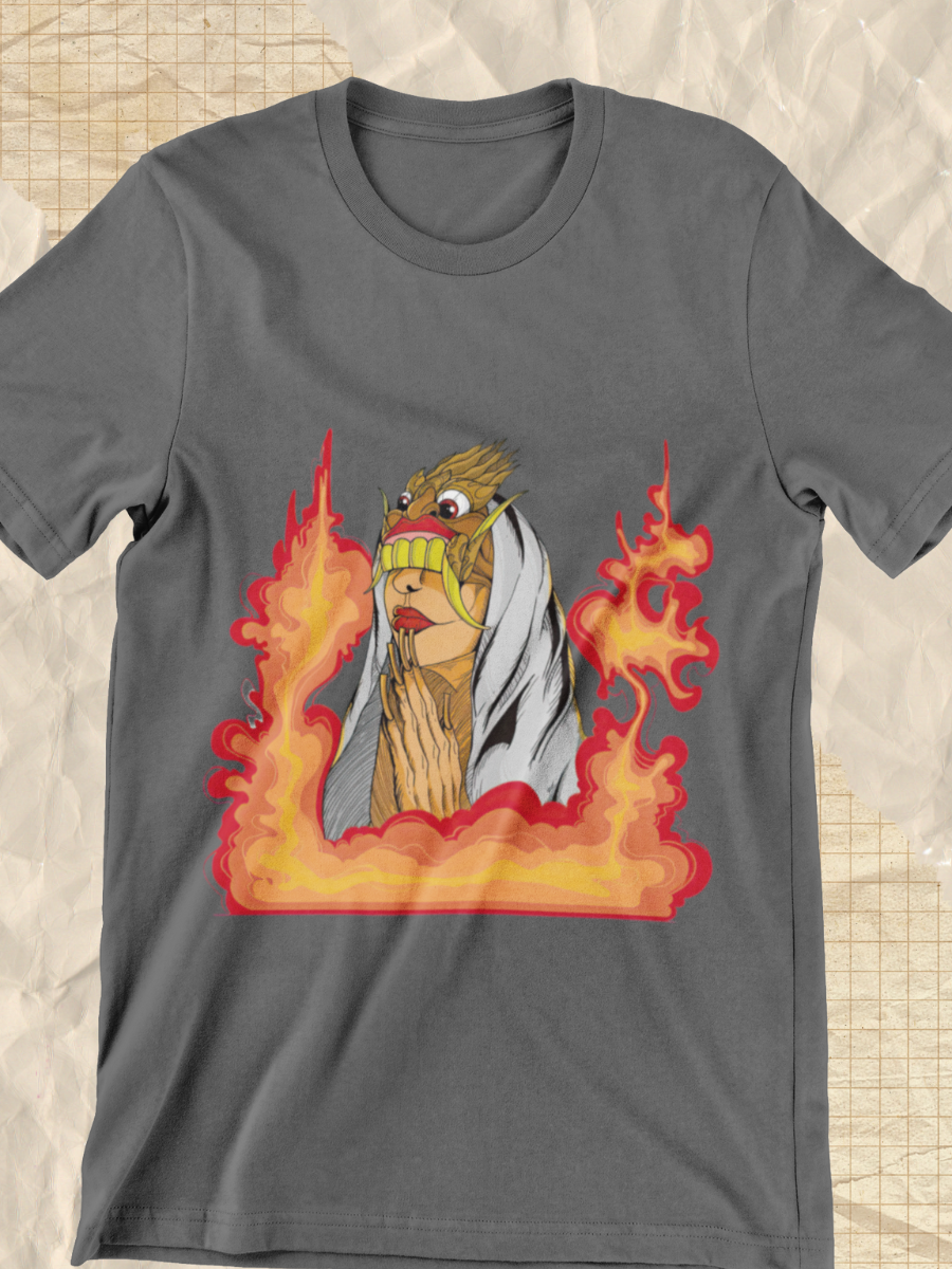 Dark Side Burning Witch Graphic T-shirt