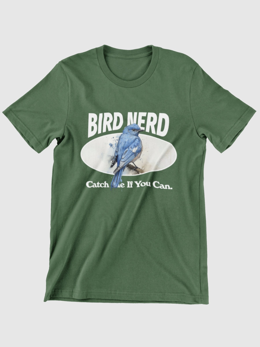 Bird Nerd Catch Me If You Can Graphic T-shirt