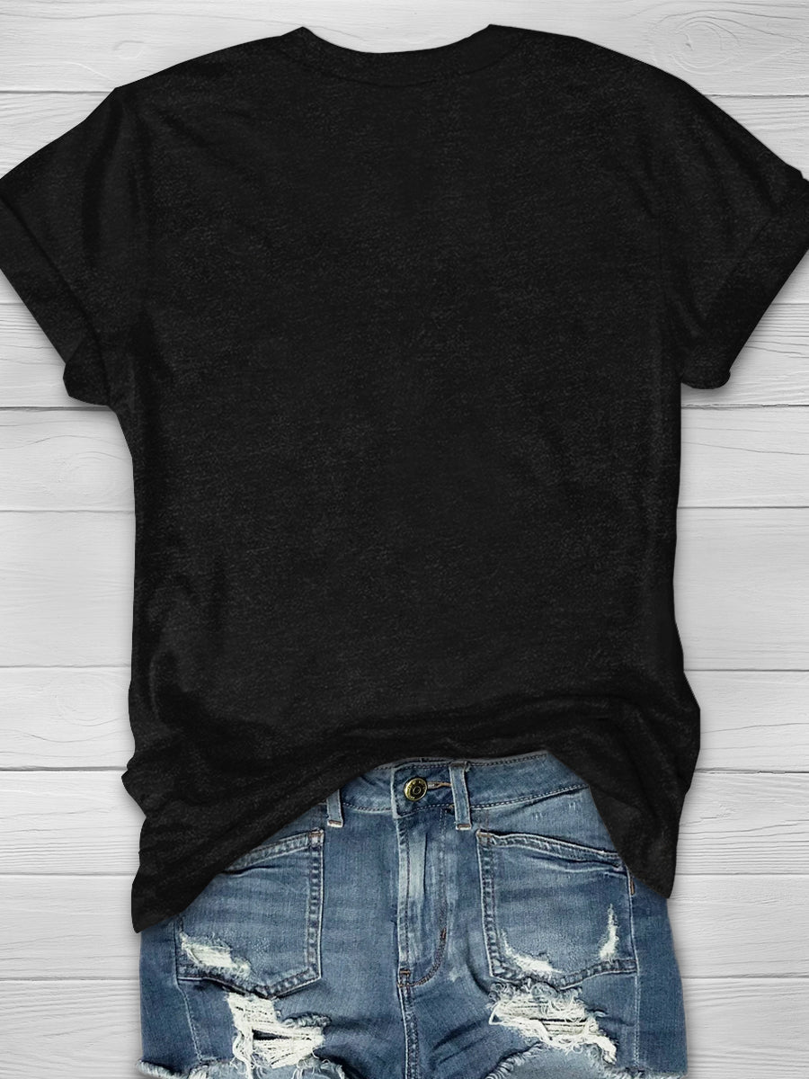 Sarcastic Sunshine Nurse Print Short Sleeve T-shirt