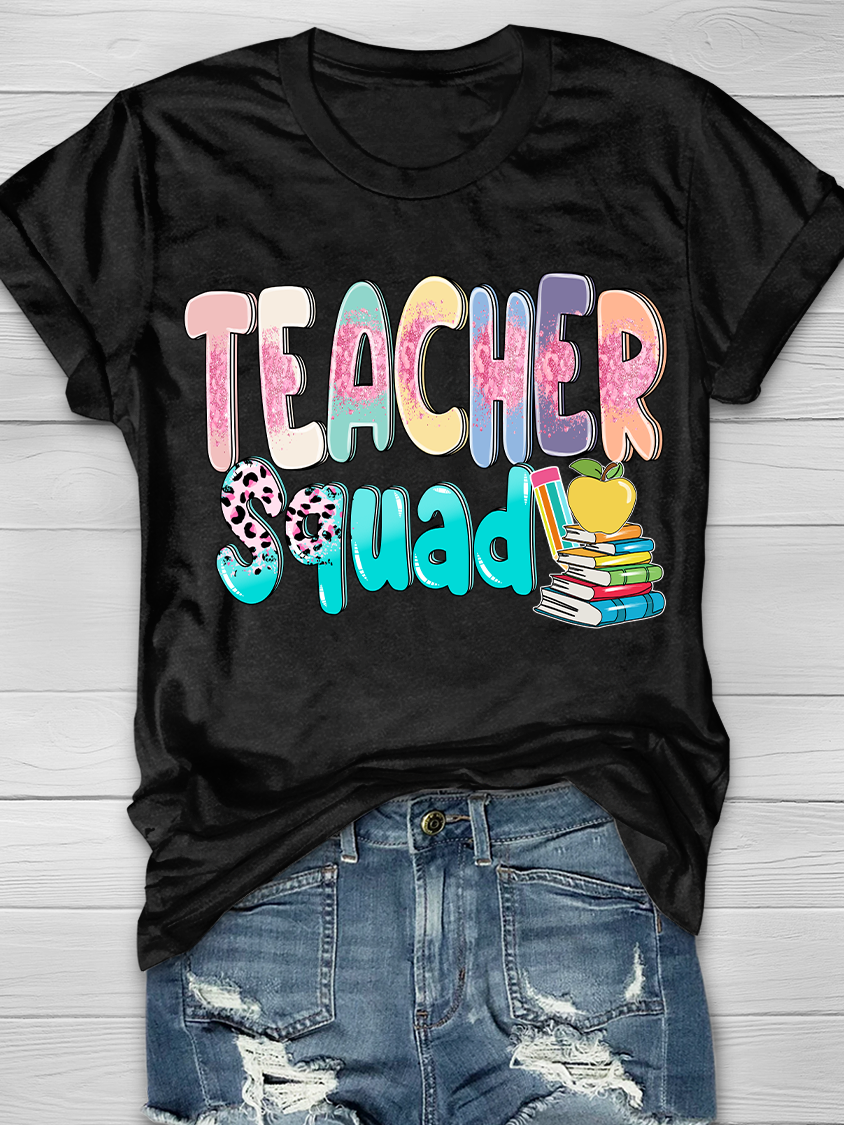 Teacher Squad Graphic T-shirts