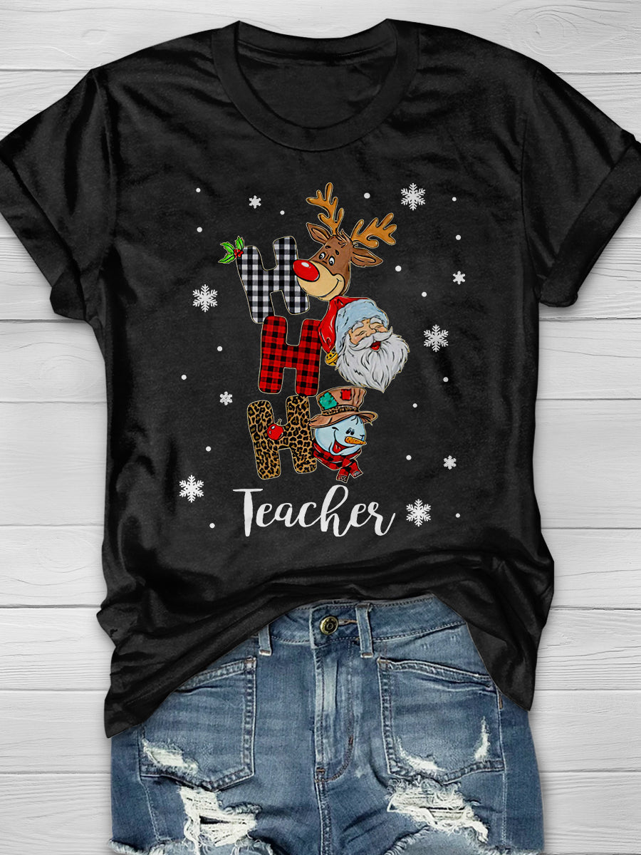 Teacher Print Graphic T-shirts