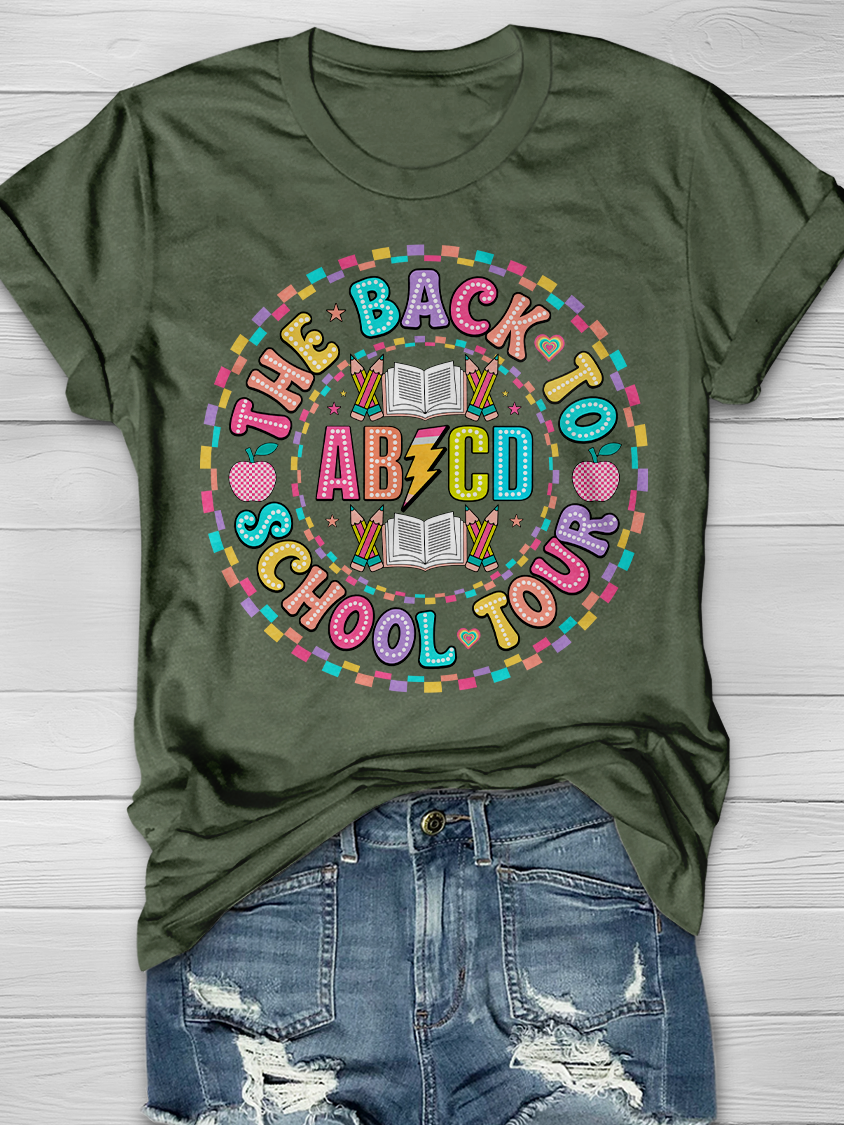 The Back to School Tour Graphic T-shirts