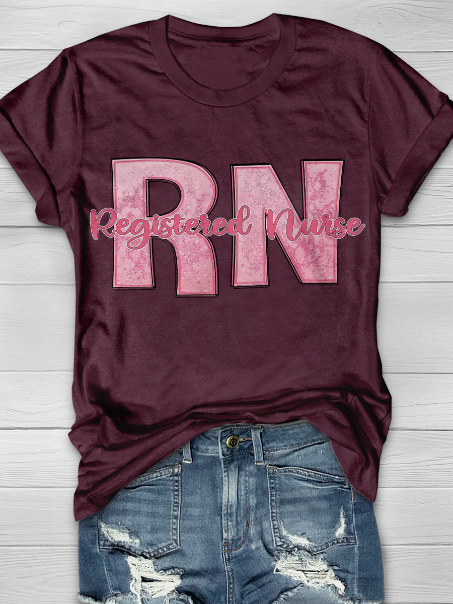 RN Registered Nurse Graphic T-shirts