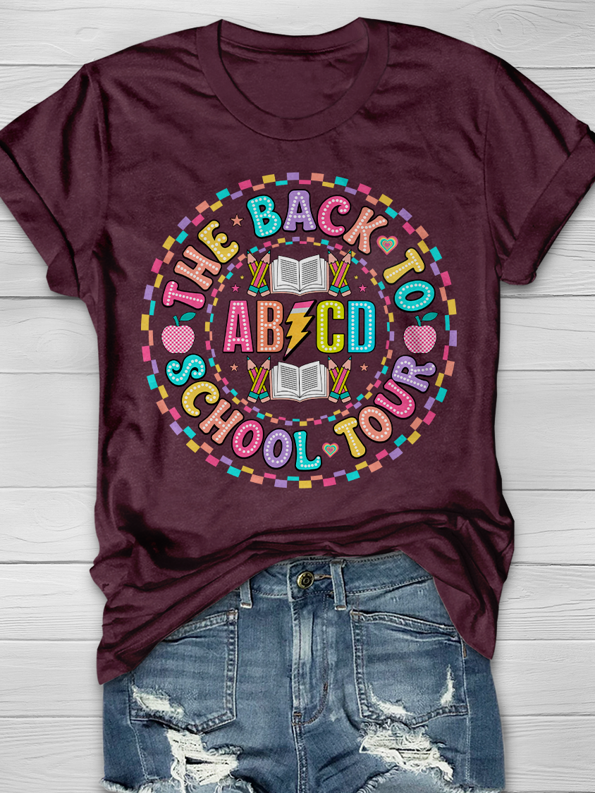 The Back to School Tour Graphic T-shirts