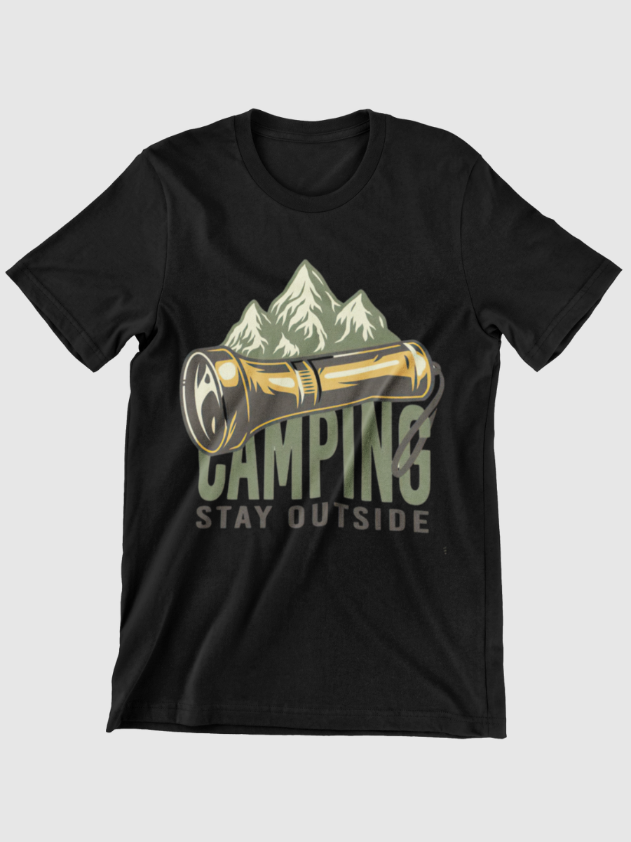 Camping Stay Outside Graphic T-shirt