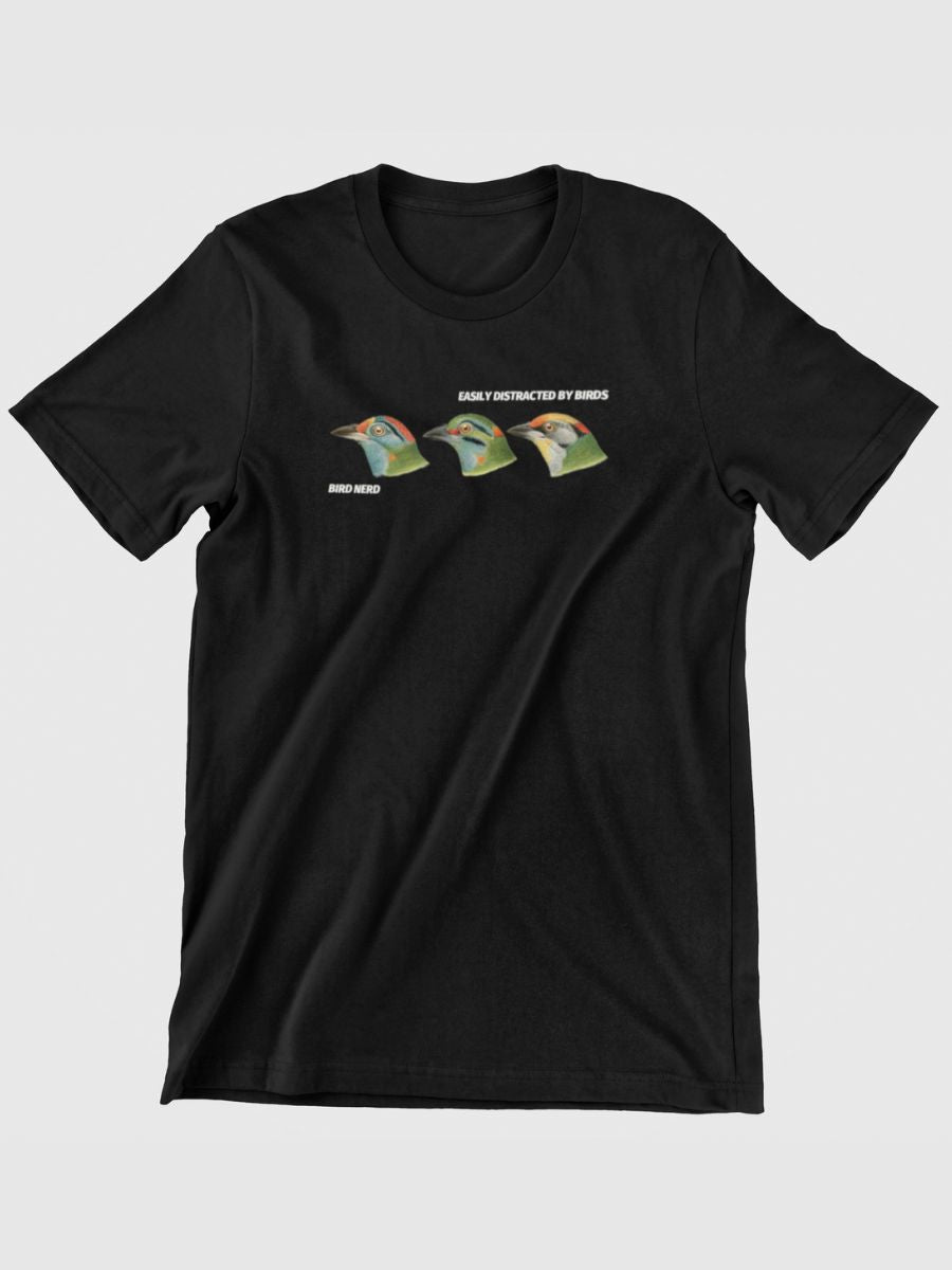 Moustached Barbet Birdwatching Graphic T-shirt