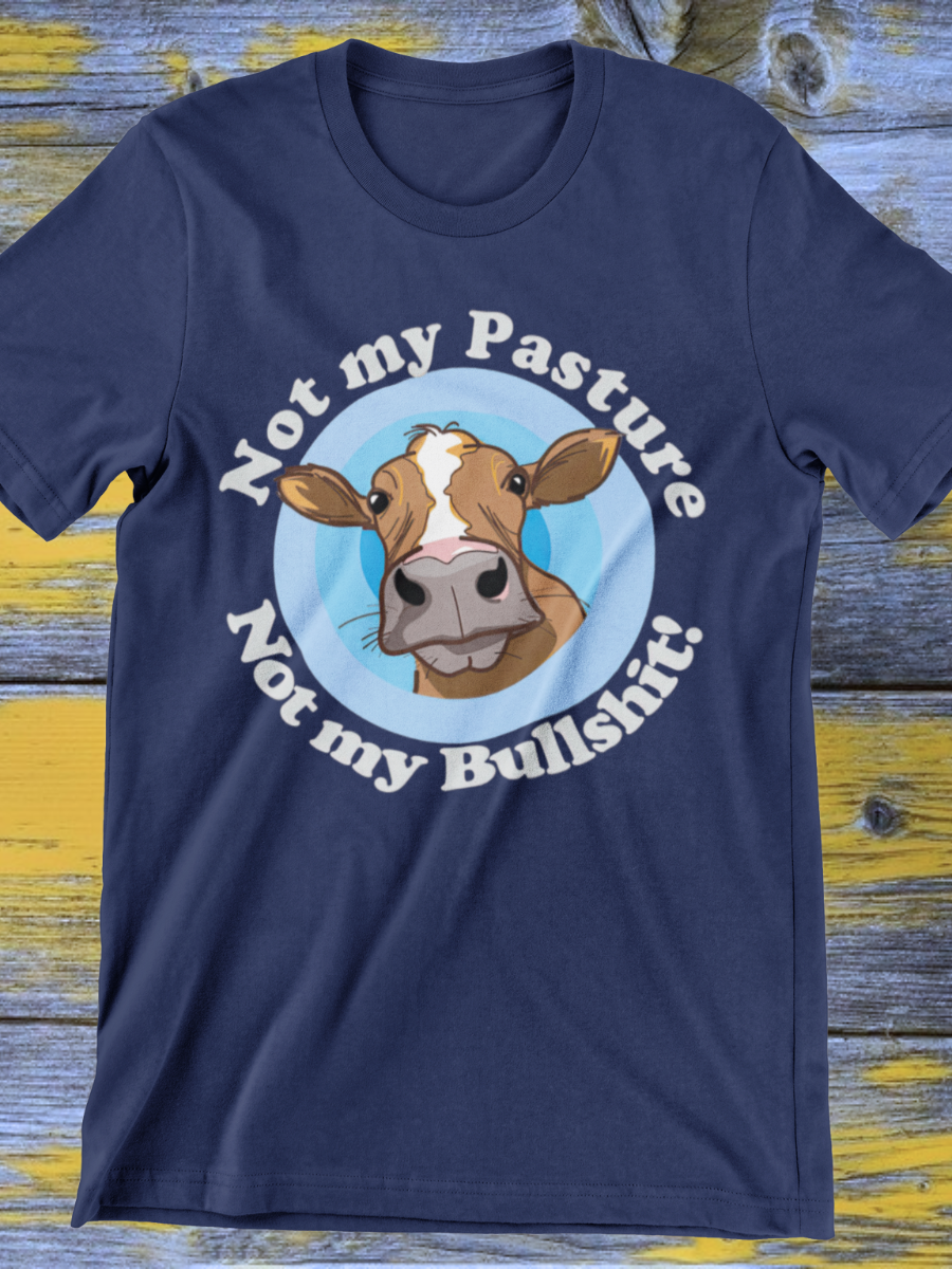 Funny Cow Farmer Graphic T-shirt