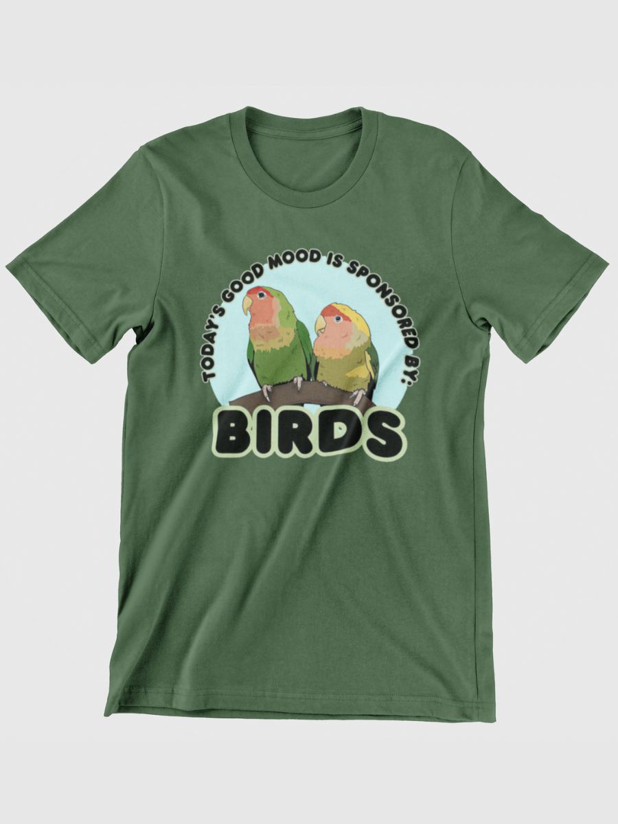 Today's Good Mood Is Sponsored By Birds Graphic T-shirt