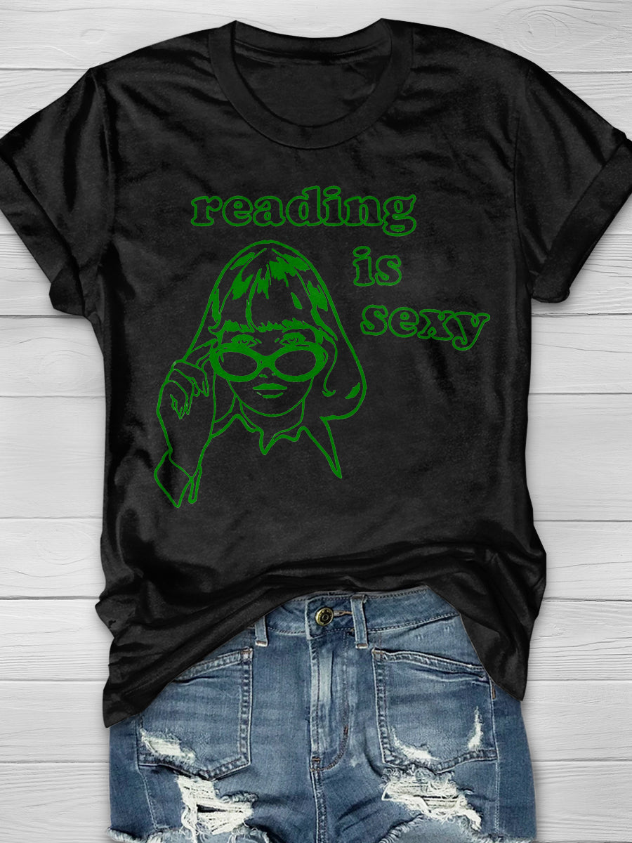 Reading Is Sexy Print Graphic T-shirts