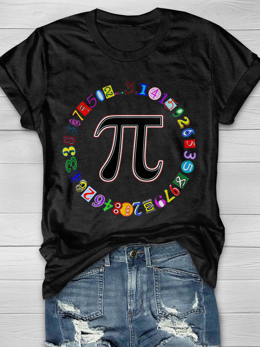 Math Print Short Sleeve T-shirt