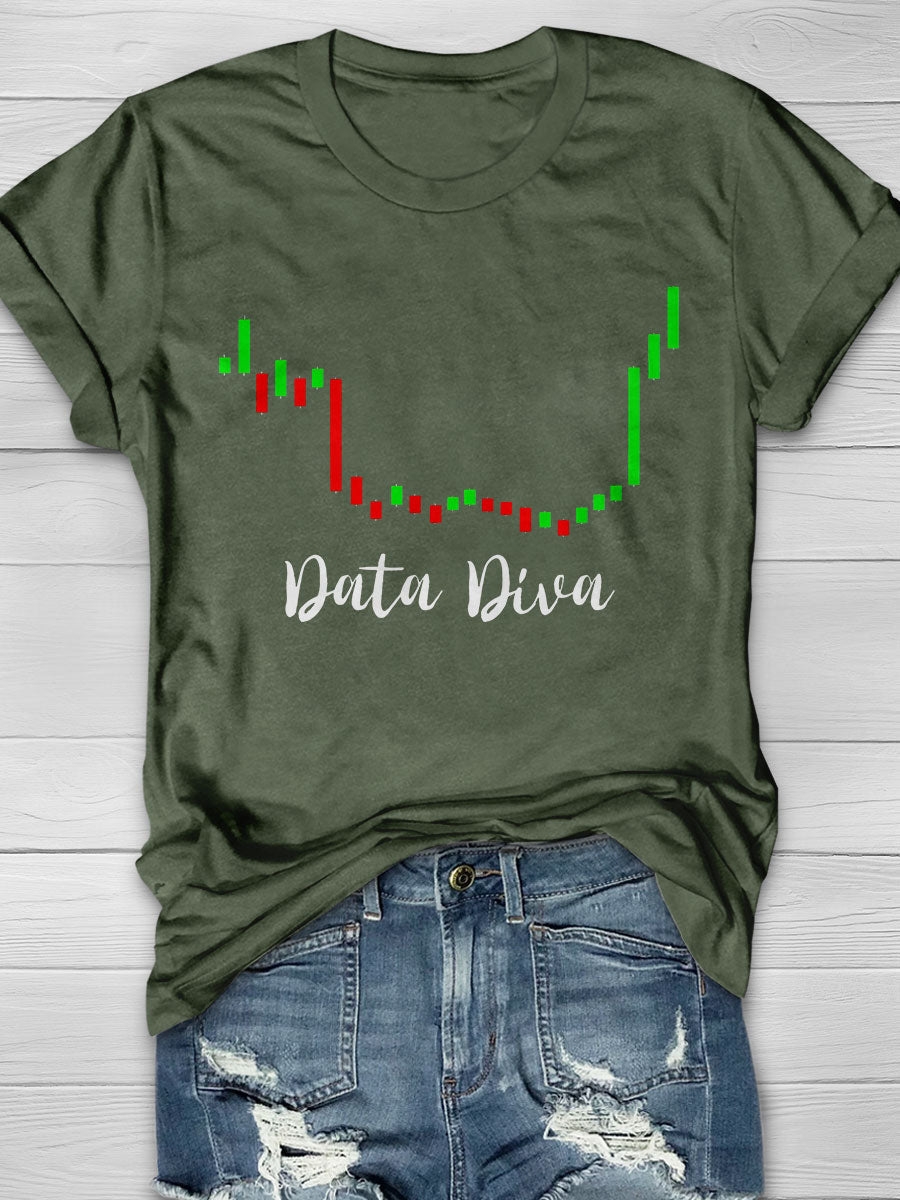 Data Diva Print Short Sleeve T-shirt