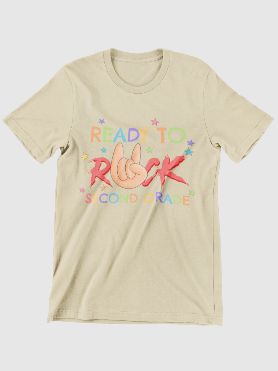 Second Grade Ready To Rock Graphic T-shirt