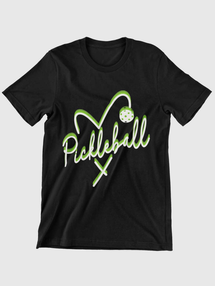 Pickleball Heart Graphic T-shirt