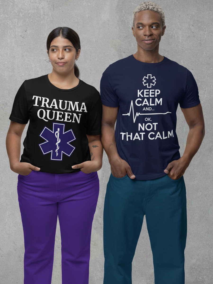 Keep Calm But Not That Calm Nurse Graphic T-shirt