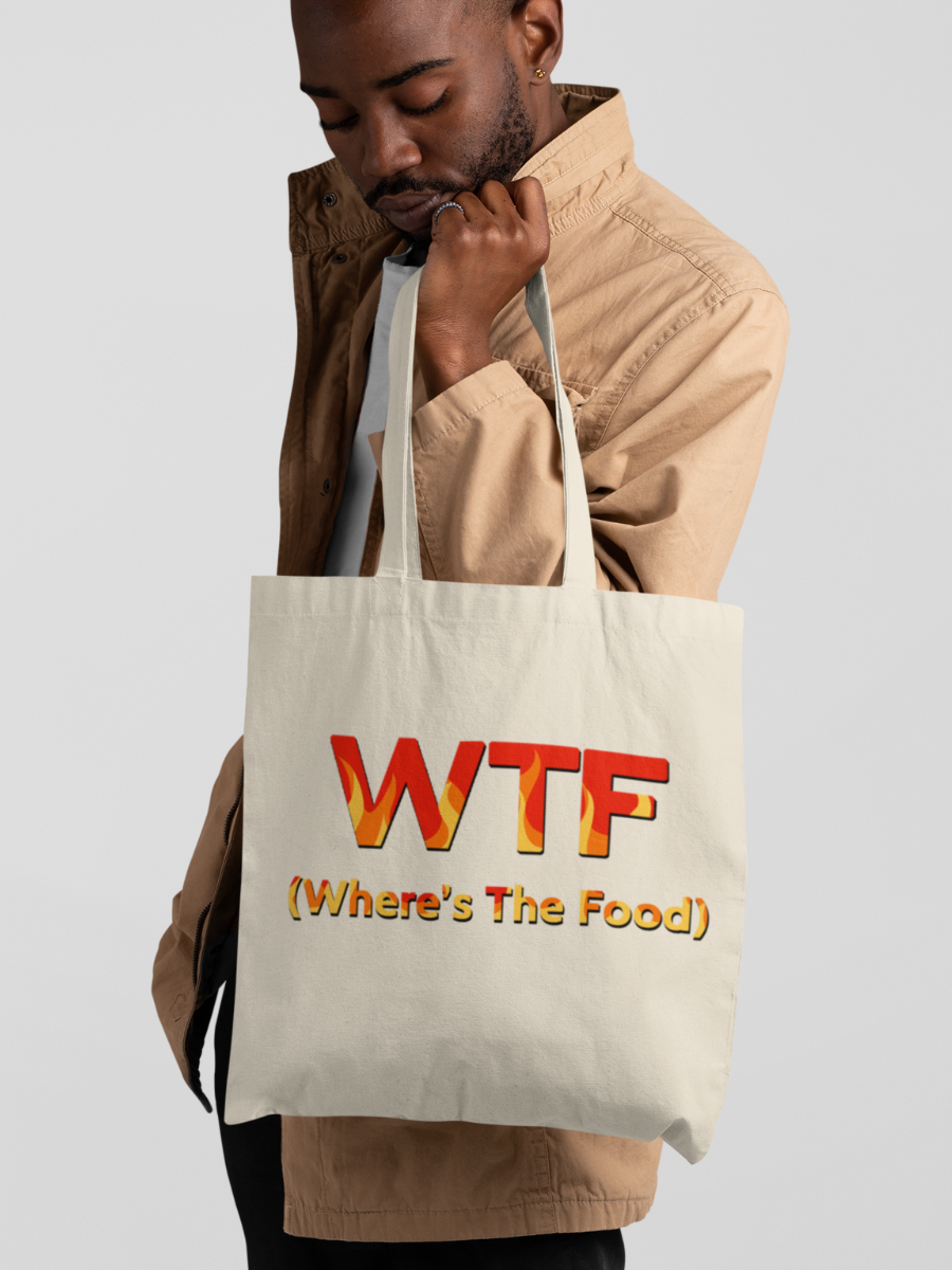 WTF Where's The Food Tote Bag