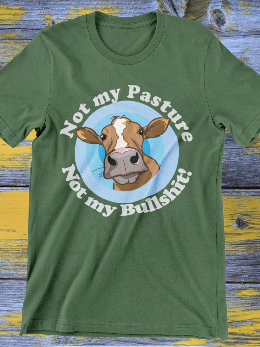 Funny Cow Farmer Graphic T-shirt