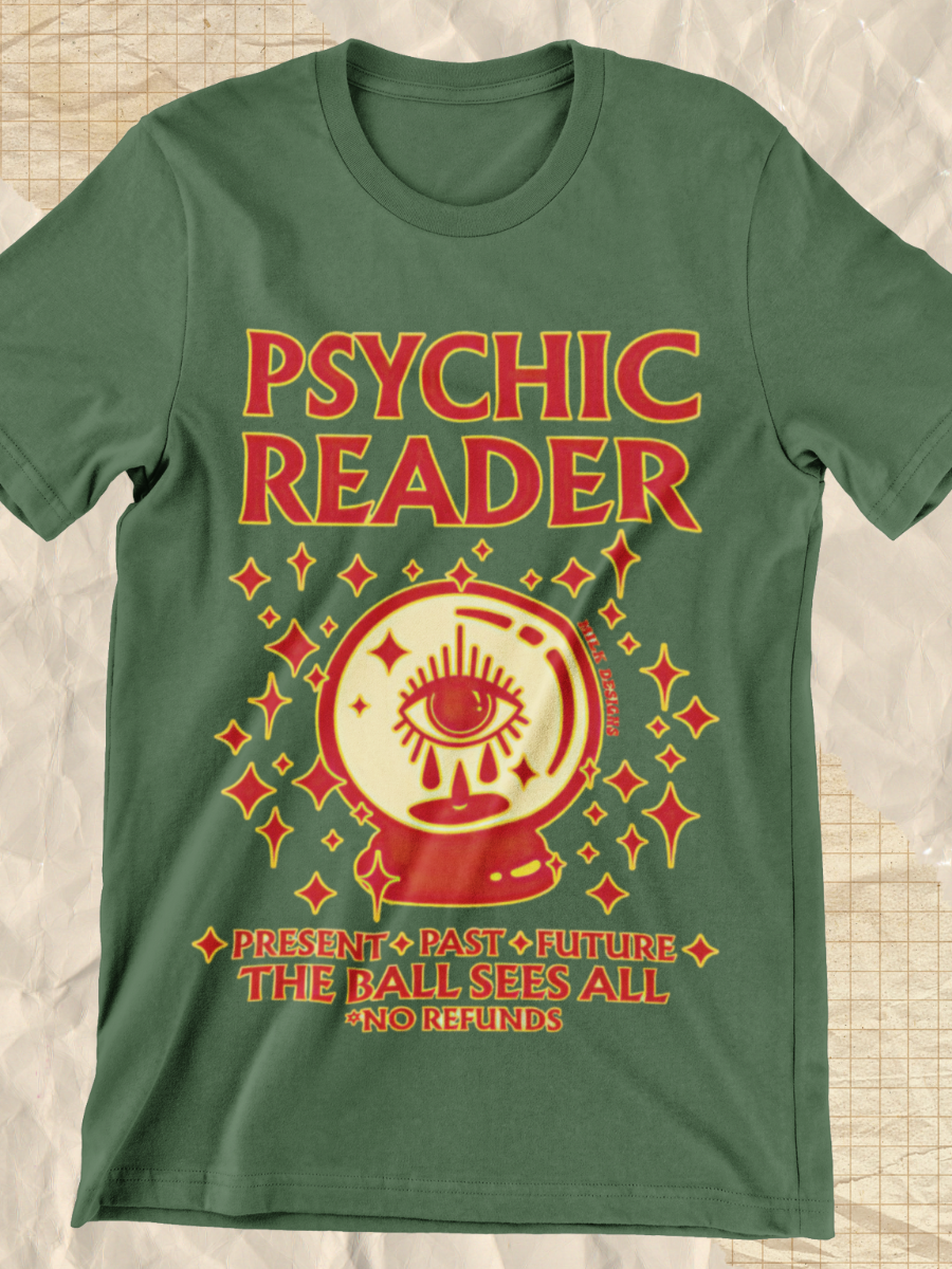 Psychic-reader Magic Eye Graphic T-shirt