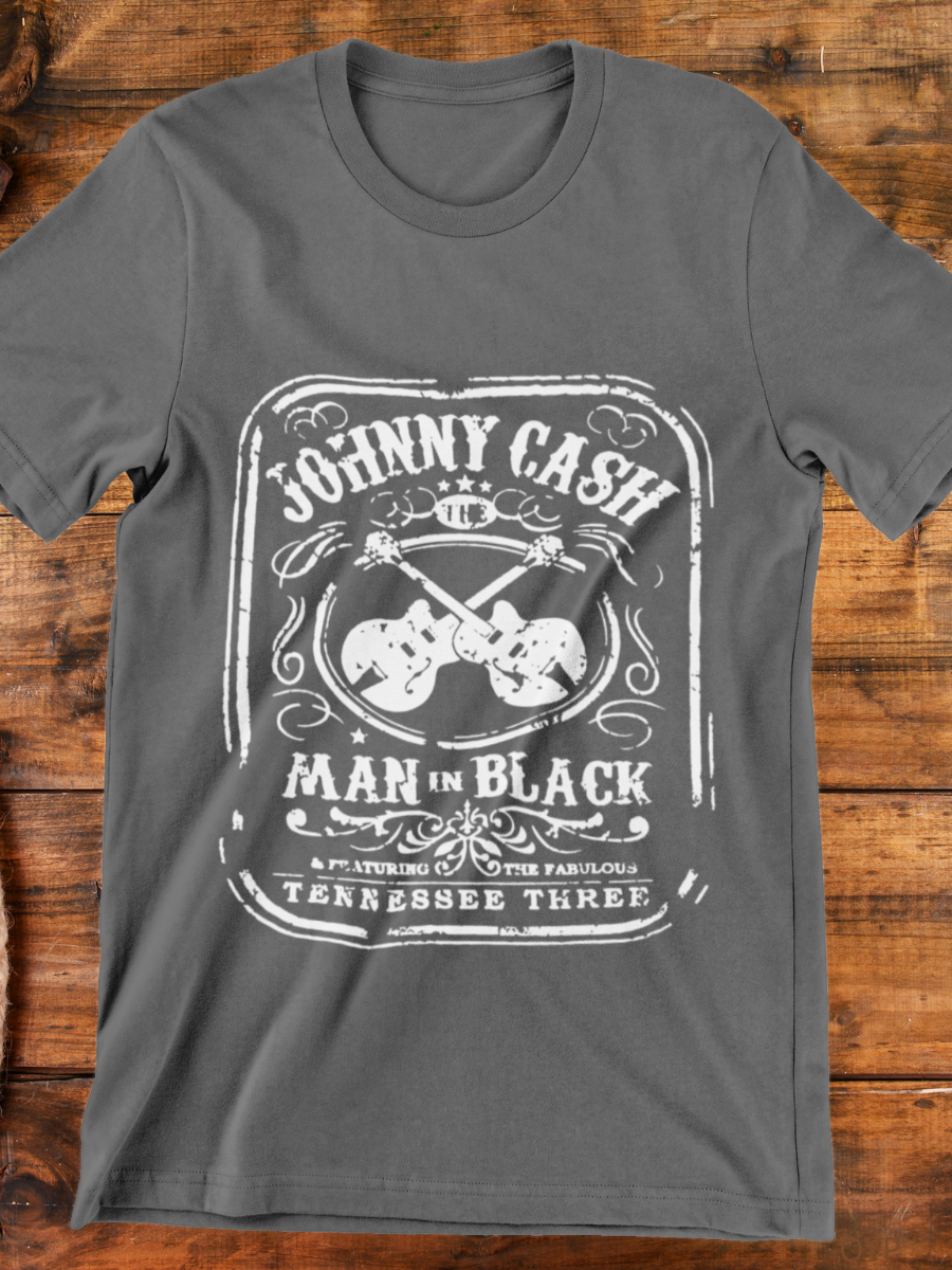 Johnny Cash Man Back Graphic T-shirt
