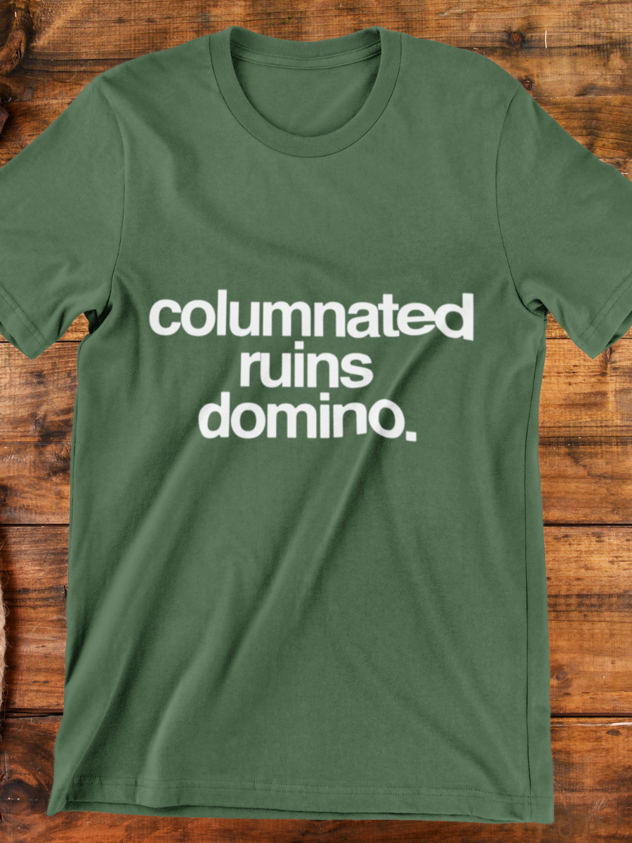 Columnated Ruins Domino Graphic T-shirt