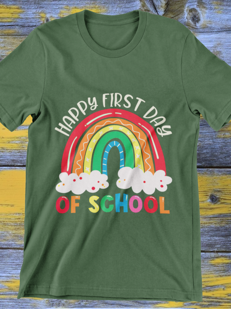Happy First Day Of School Teacher Graphic T-shirt