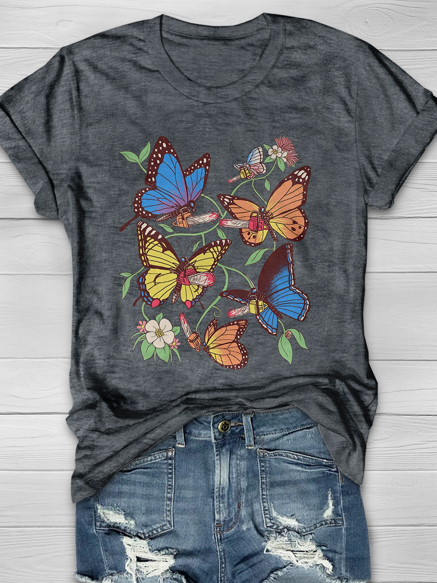 Field Guide To Chaos Print Short Sleeve T-shirt