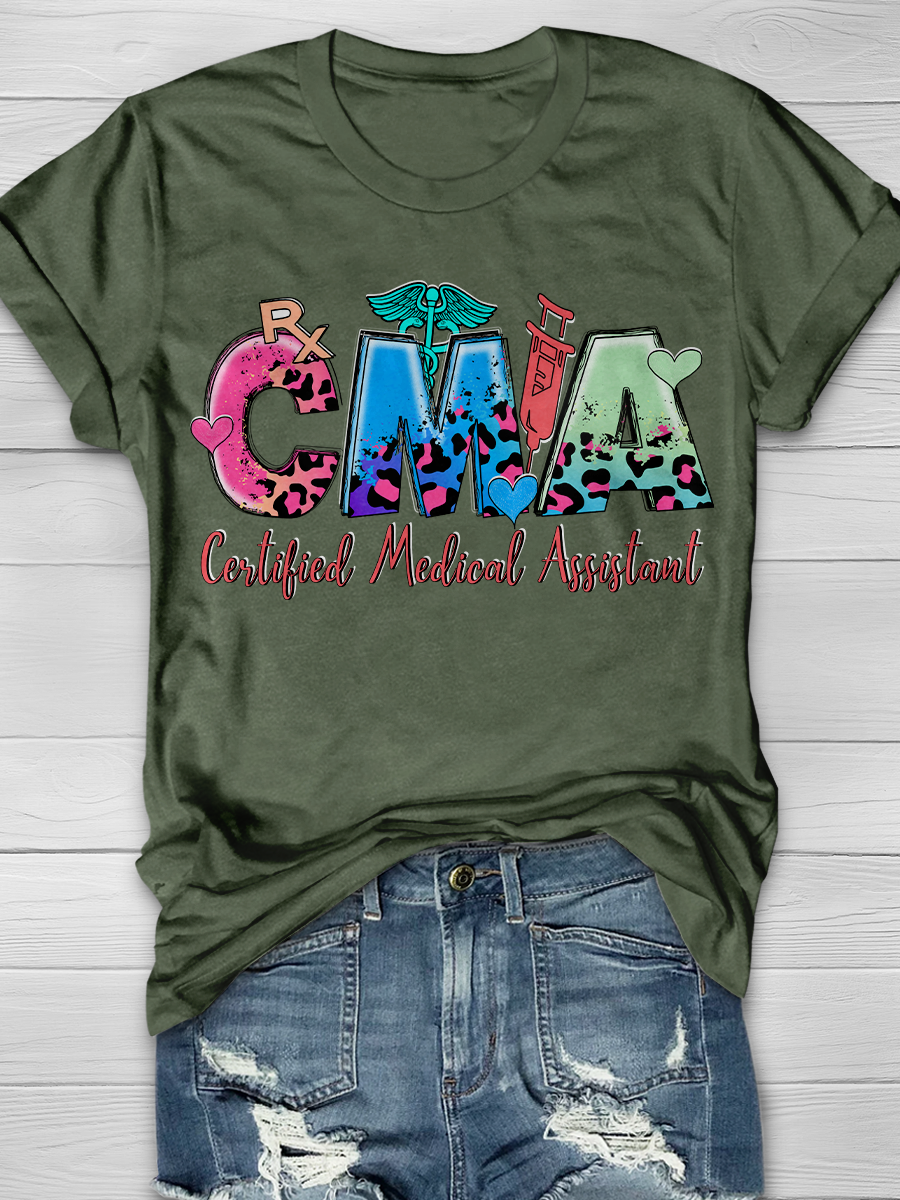 Certified Medical Assistant Career Graphic T-shirts